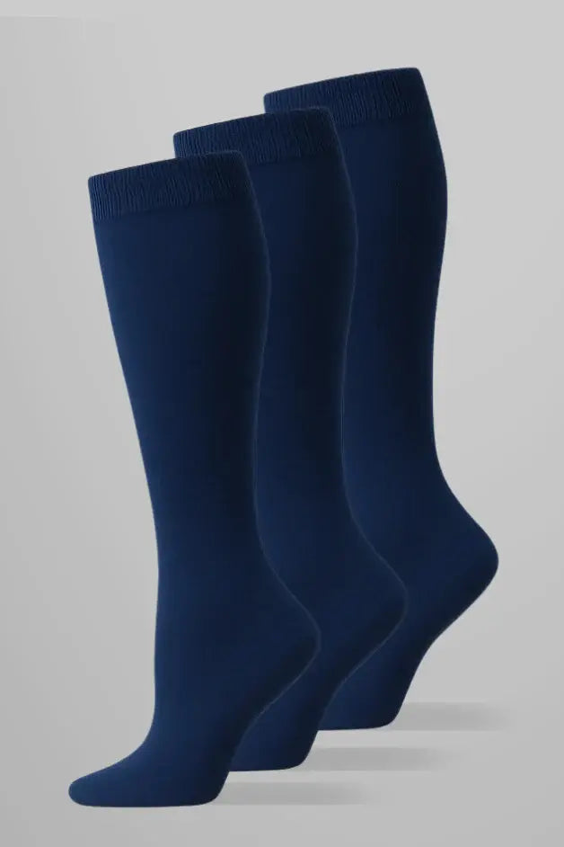 3-Pack Navy Compression Socks