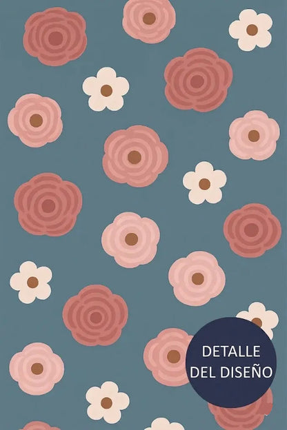 Compression Socks Gray Flowers
