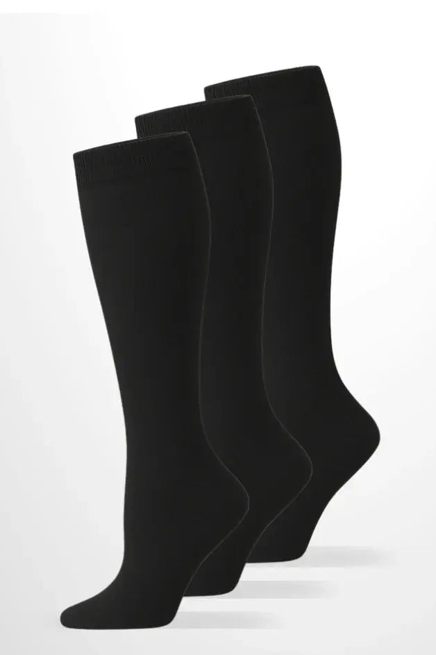 Pack 3 Black Compression Socks
