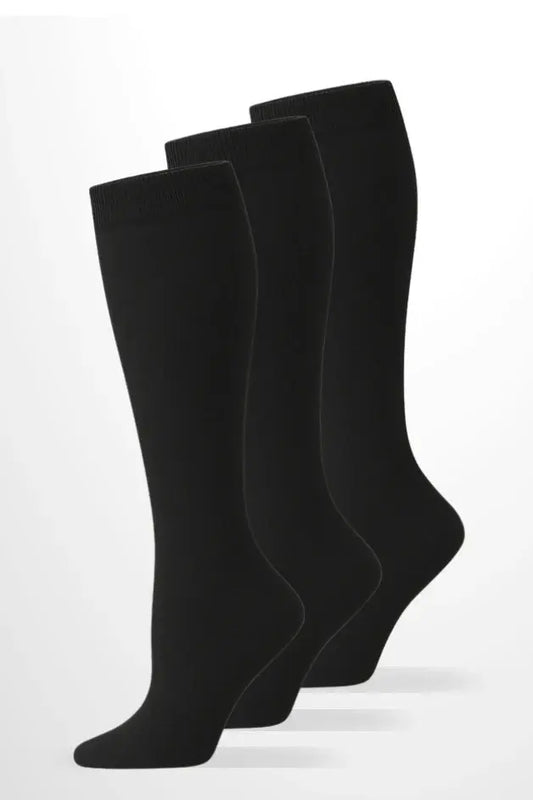 Pack 3 Black Compression Socks