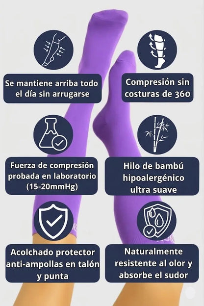 Purple Compression Socks