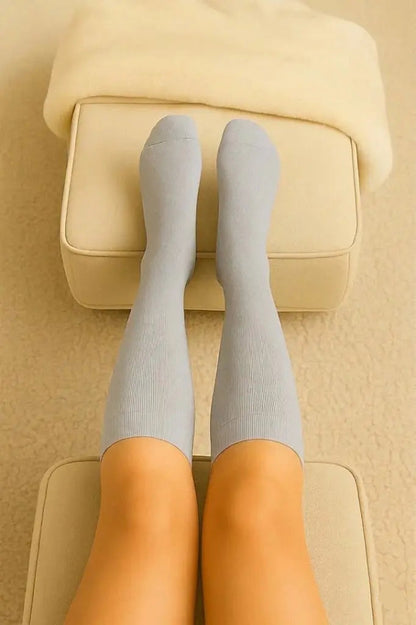 3-Pack Light Gray Compression Socks